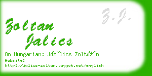 zoltan jalics business card